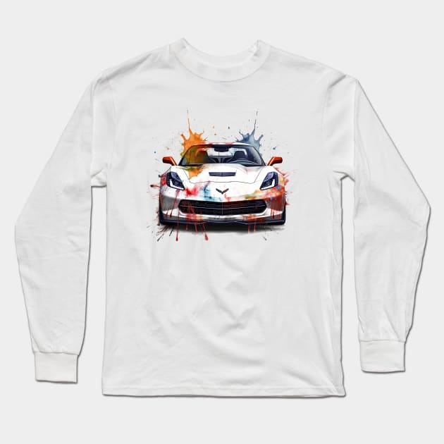 Corvette Long Sleeve T-Shirt by Urban Archeology Shop Gallery